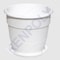 KENPOLY PLANTER NO.3 WITH DISH WHT